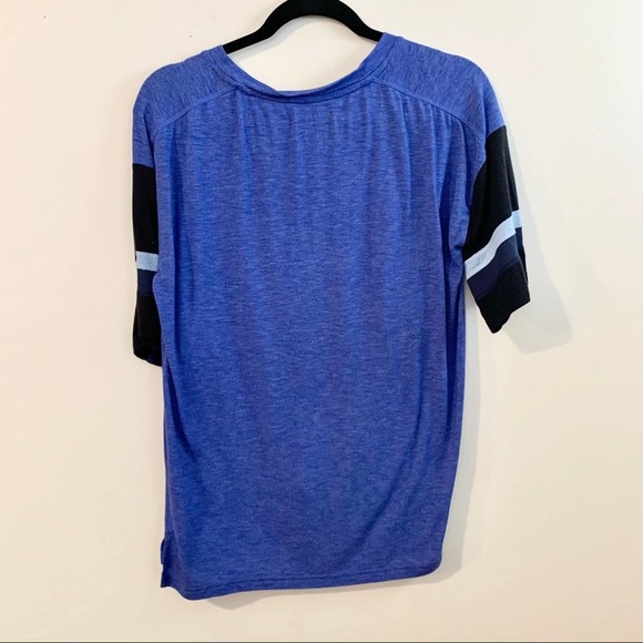 Champion Colorblock Gym Issue Blue Football Tee - Picture 6 of 7